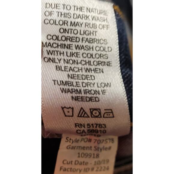 Maurices Womens Button Fly High-Rise Distressed Faded Skinny Leg Jeans Size L - Picture 10 of 10